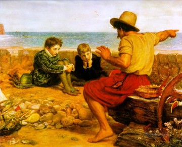 ジョン・エヴェレット・ミレー Painting - ウォルター・ローリーの子供時代 ラファエル前派 ジョン・エヴェレット・ミレー